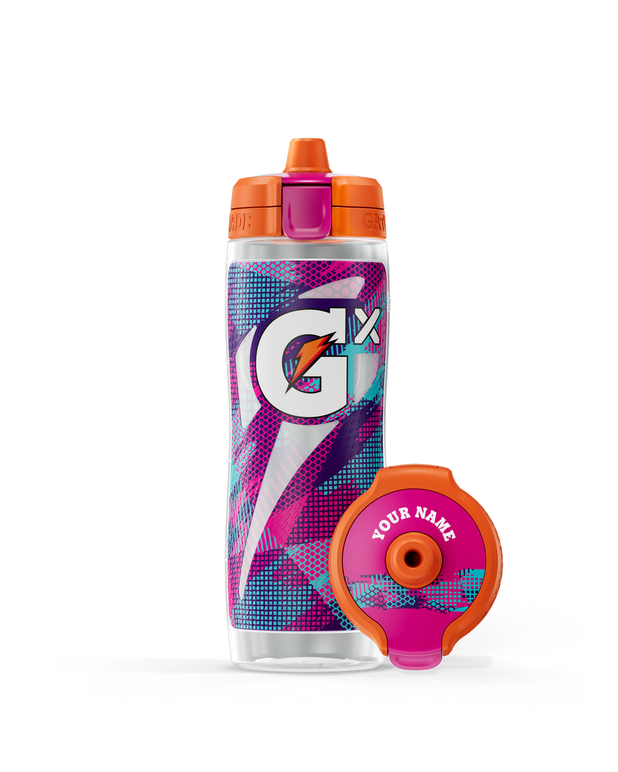 Gx Patterned Water Bottle - Clear - Gym Carry