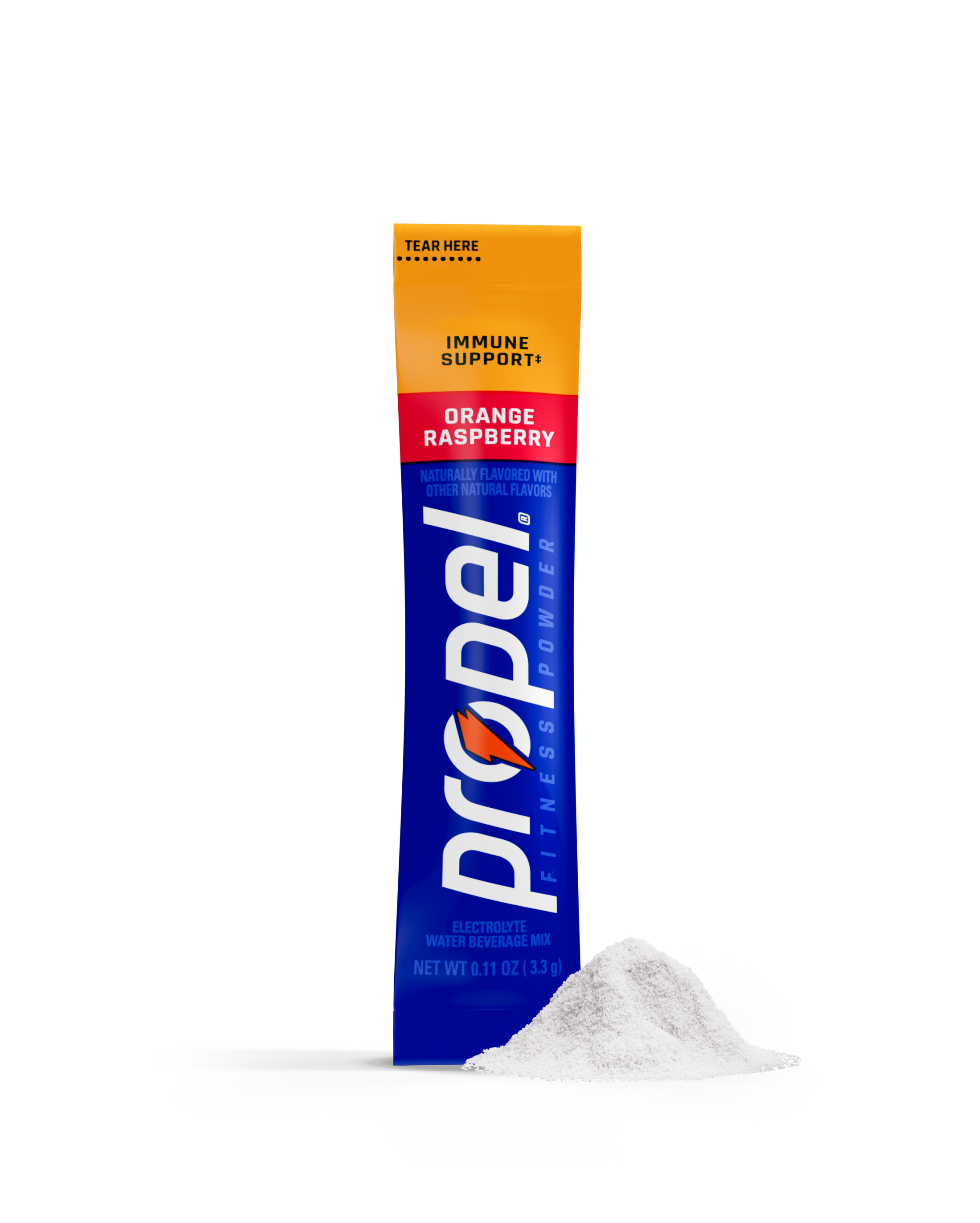propel immune support single serve powder orange raspberry